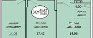 Продажа, 3-комнатная квартира, Новосибирск, Пролетарская, 155 стр.