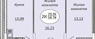 Продажа, 2-комнатная квартира, Новосибирск, Воинская 2-я, 51 стр.